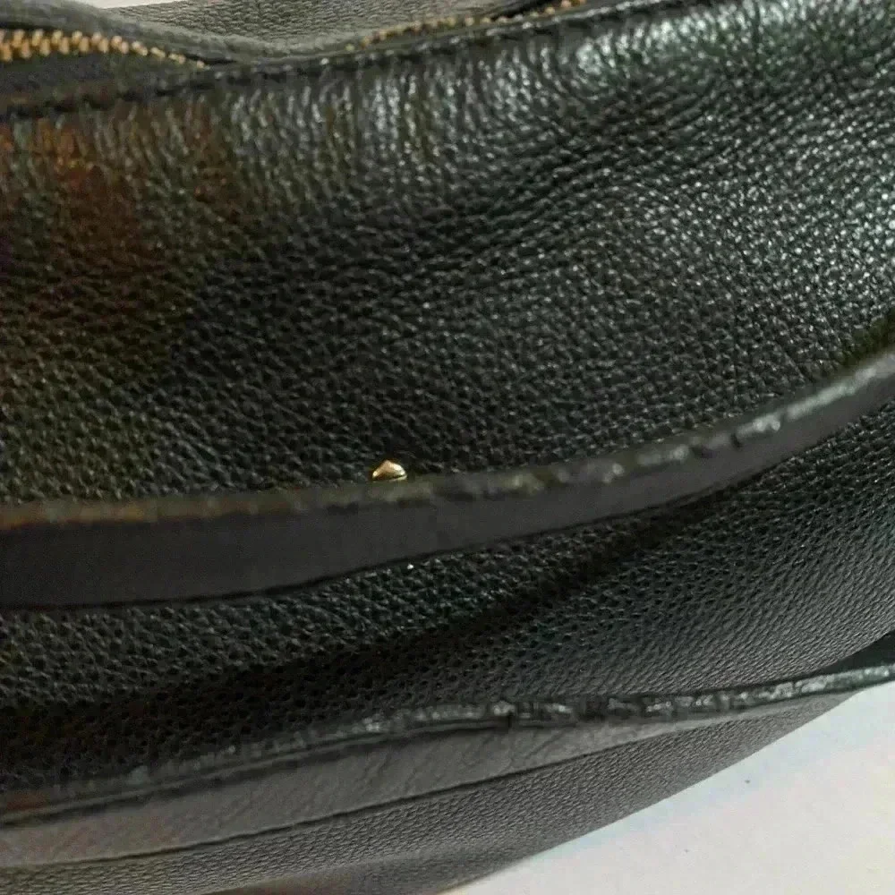Kate spade black leather satchel handbag